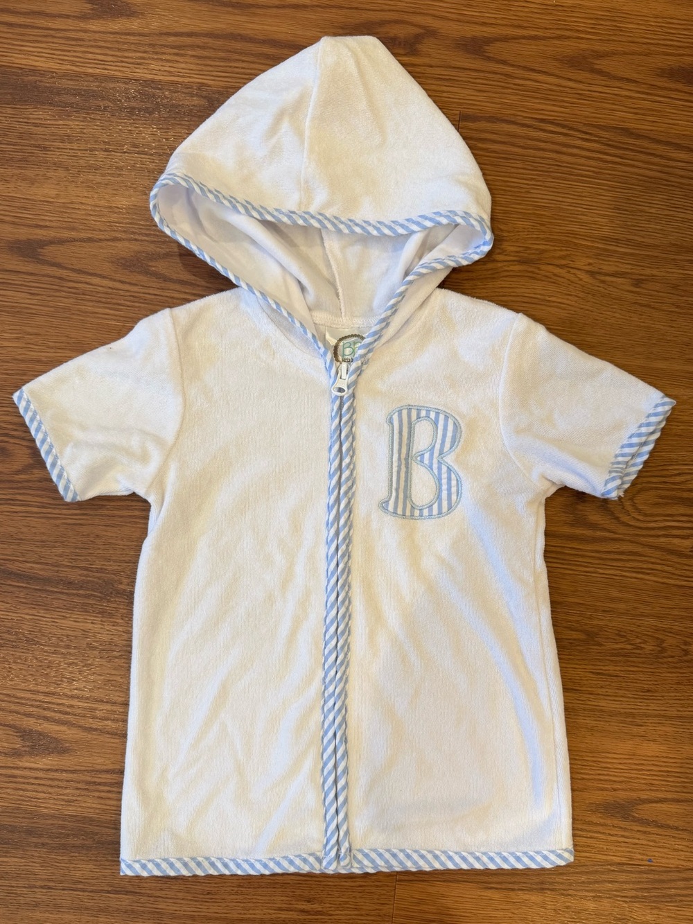 White terry swim cover